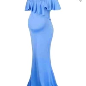 Blue maternity dress 👗